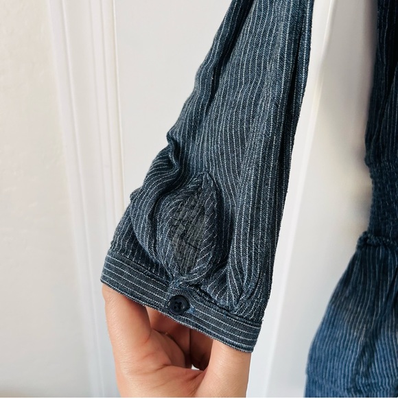 Rails Blue Juliette Linen Blend Dress Size Small - Picture 10 of 11